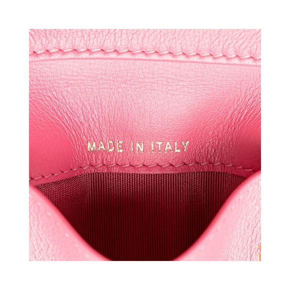 Pre Loved Chanel Boy Card Holder Wallet Women Pink Short Wallets - Picture 8 of 8